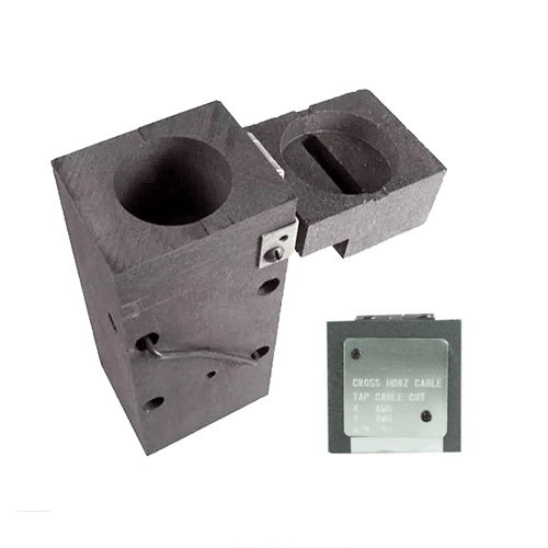 Molde Grafito Cable a Cable en Cruz 4 a 4