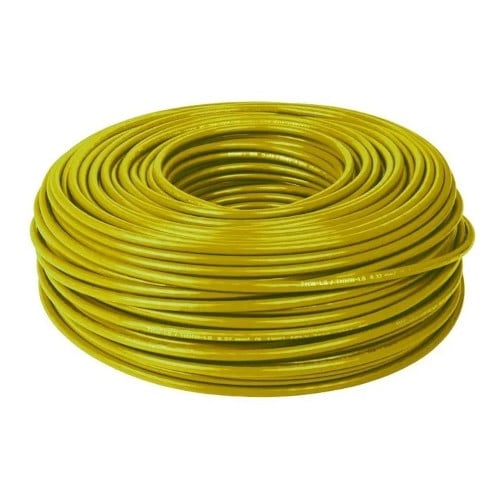 Alambre Aislado N12 Amarillo X Rollo