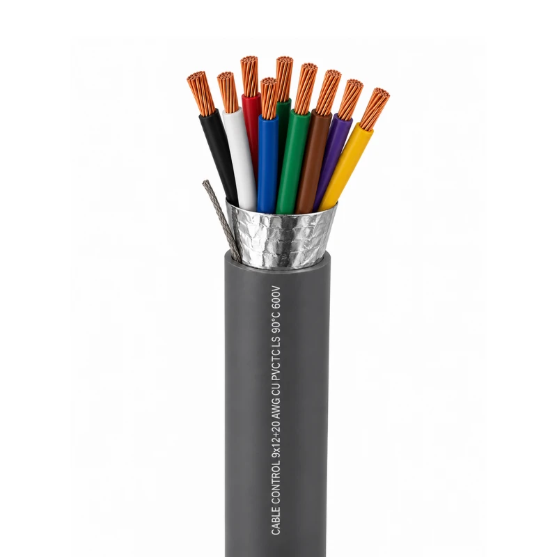 Cable Control 9x10+20 awg cu pvc tc ls 90°c 600v