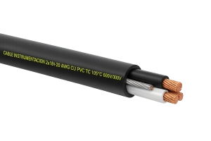 Cable Instrumentación 2x18+20 awg cu pvc tc 105°c 600v/300v
