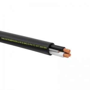 Cable Instrumentación 2x18+20 awg cu pvc tc 105°c 600v/300v