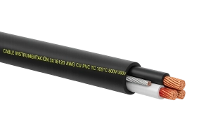 Cable Instrumentación 3x18+20 awg cu pvc tc 105°c 600v/300v