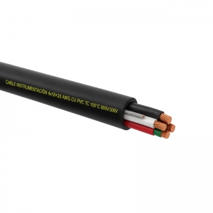 Cable Instrumentación 4x18+20 awg cu pvc tc 105°c 600v/300v