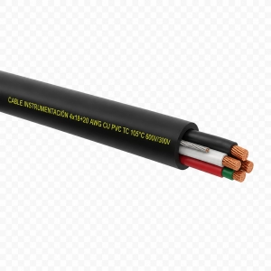 Cable Instrumentación 4x18+20 awg cu pvc tc 105°c 600v/300v