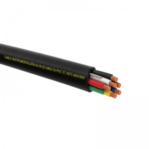 Cable Instrumentación 6x18+20 awg cu pvc tc 105°c 600v/300v