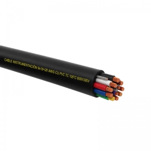 Cable Instrumentación 9x18+20 awg cu pvc tc 105°c 600v/300v