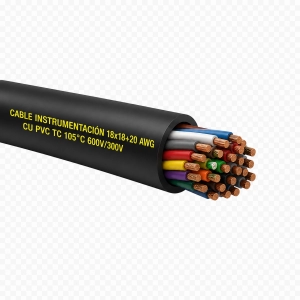 Cable Instrumentación 18x18+20 awg cu pvc tc 105°c 600v/300v