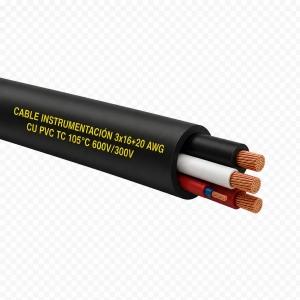 Cable Instrumentación 3x16+20 awg cu pvc tc 105°c 600v/300v