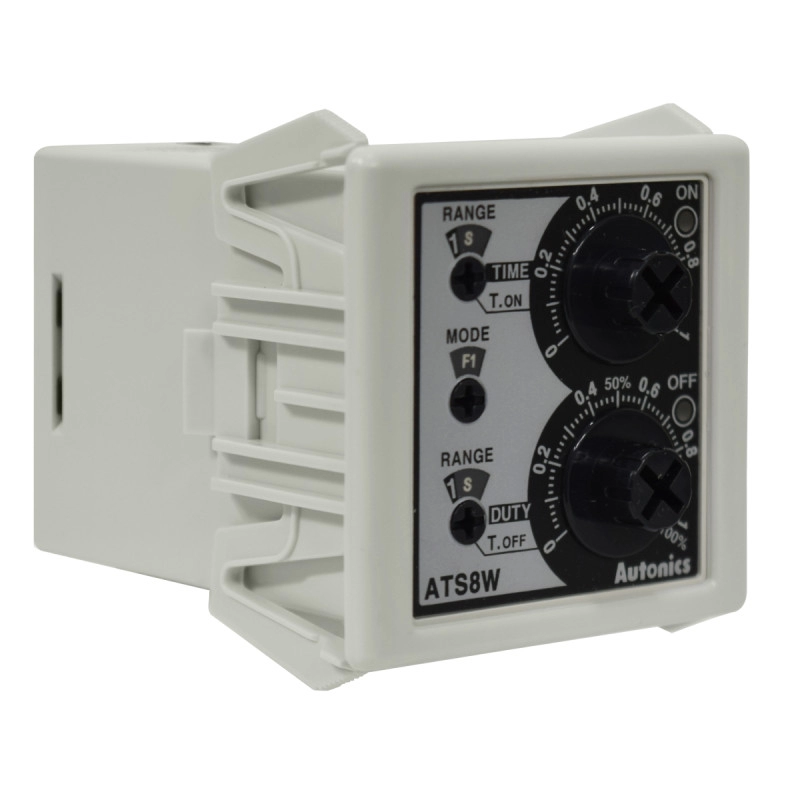 Temporizador Asimétrico 0.3Seg a 30 Horas. Alimentación 100-240Vac, 24-240Vdc. Con Bracket Din 48x48Mm