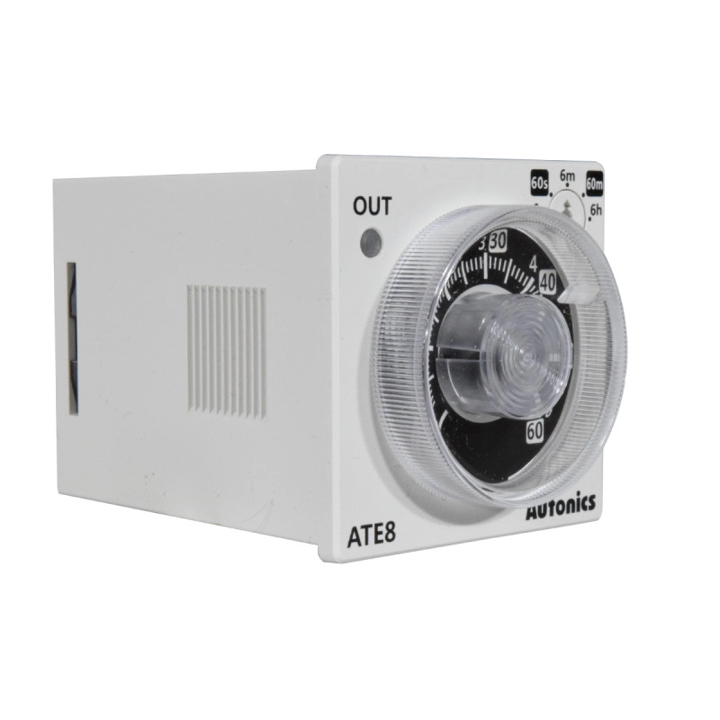 Temporizador Análogo 3S/30S/3M/30M/3H, 48X48Mm 110/220Vac W/ BK-S (KOREA)
