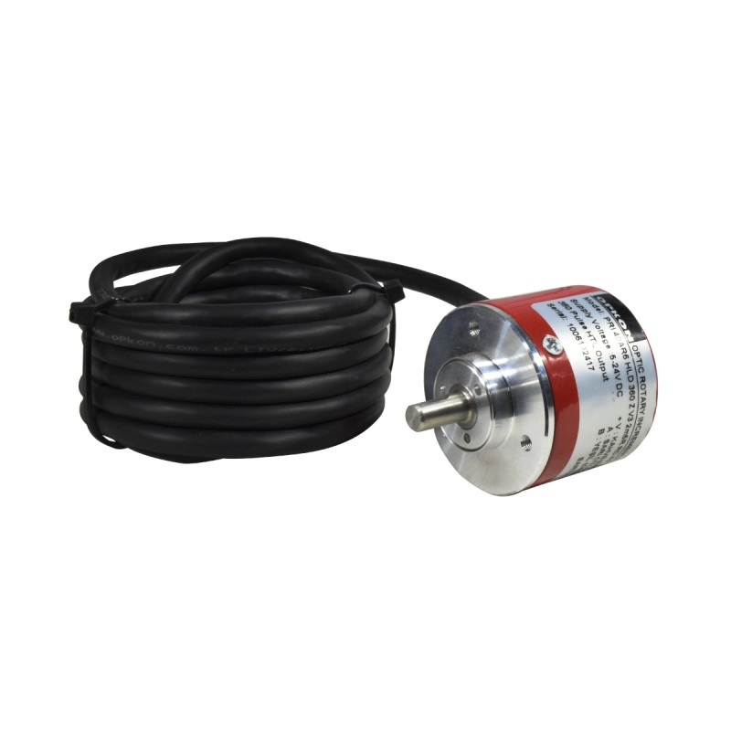 Encoder Incremental Rotativo 40Mm Diam Eje 6Mm, 360Ppr, Salida Htl Line Driver, 5~24Vdc.