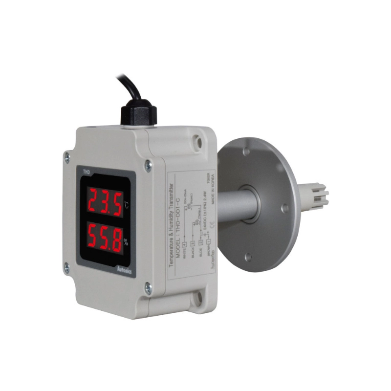 Transmisor de Humedad / Temperatura Montaje en Ducto con Display 100Mm