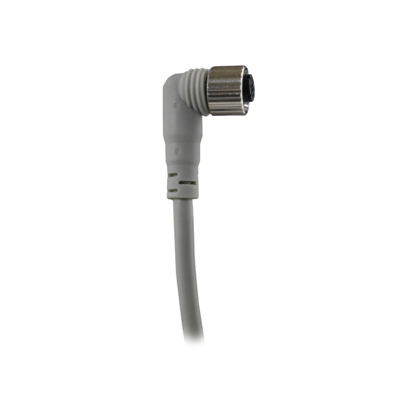 Cable Conector M12 Curvo 4 Hilos 3Mts Longitud