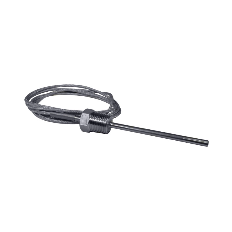 Sensor de Temperatura Bulbo Recto 100 Mm X 6 Mm Diámetro, Acero Inoxidable 316