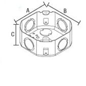 Caja Galvanizada Octagonal Retie