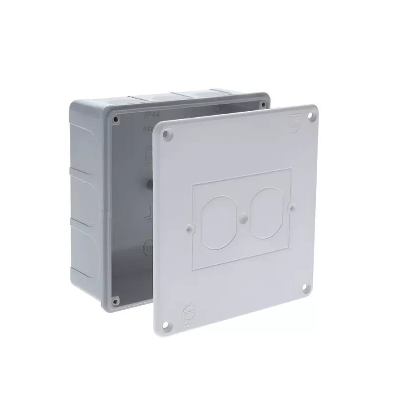 Caja De salida Electrica 12X12X5cm + Tapa