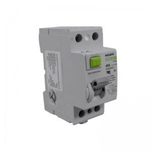Breaker Noark Diferencial 40A 10KA, Corriente Residual de 30MA, 2 Polos.