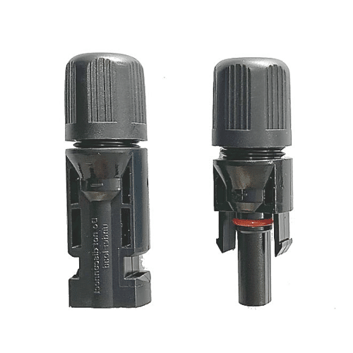 Par de Conectores Mc4 1000W Normal (+/-) (4-6Mm2)