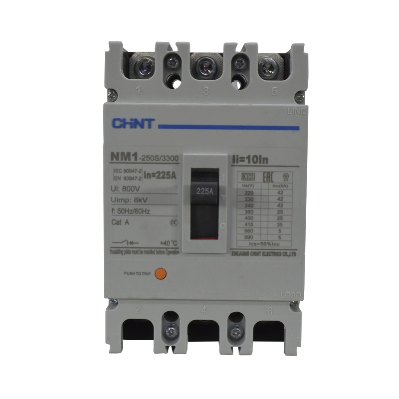 Breaker Chint Industrial 3X225A 25KA/415V