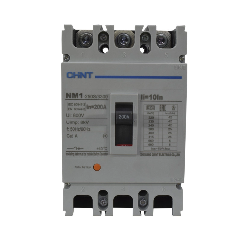 Breaker Chint Industrial 3X200A 25KA/415V