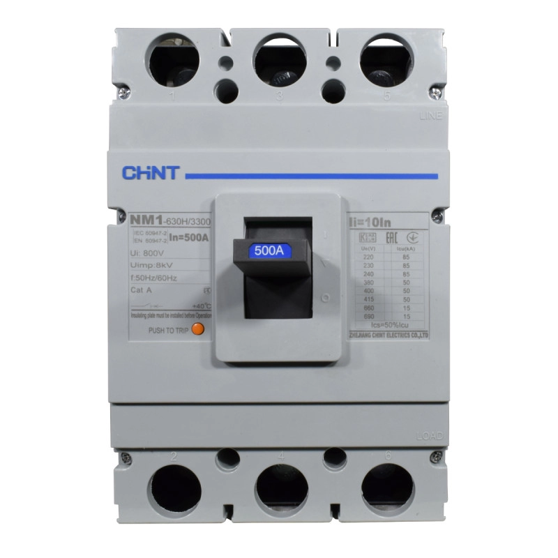 Breaker Chint Industrial 3X500A 50KA/415V