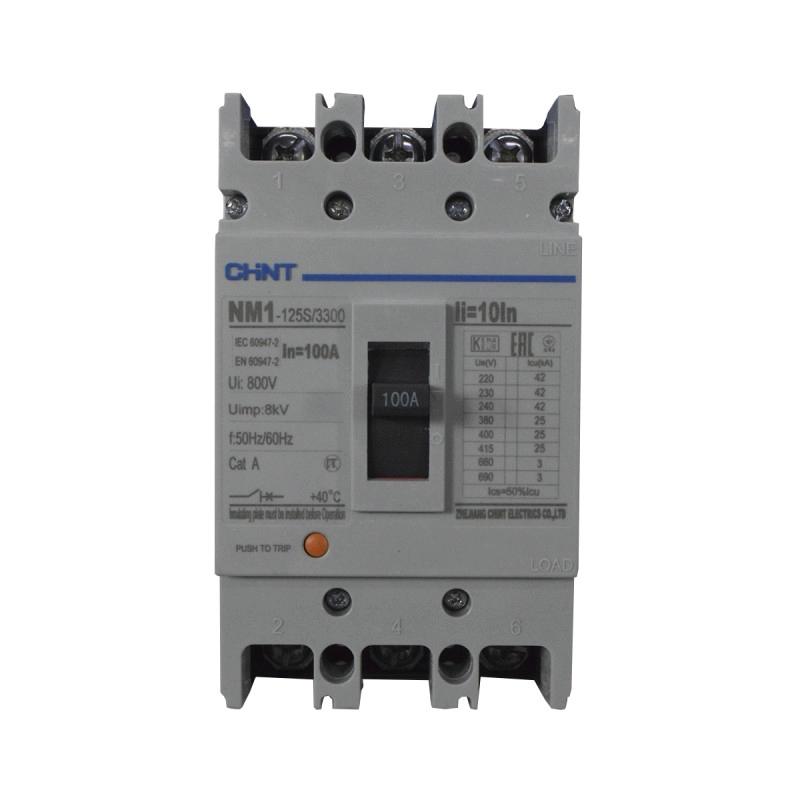 Breaker Chint Industrial 3X100A 25KA/415V