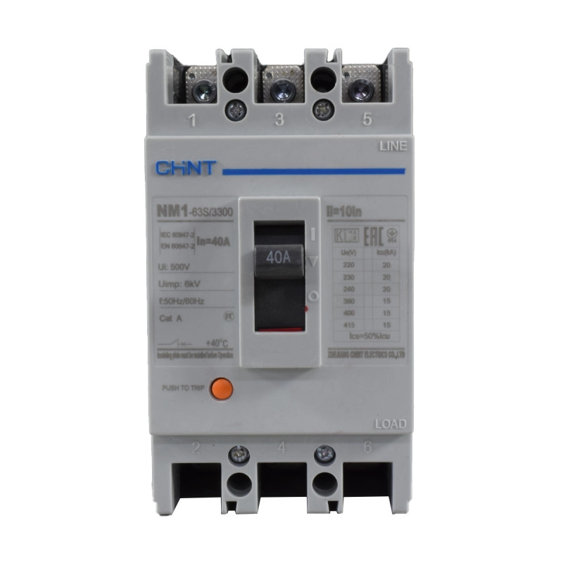 Breaker Chint Industrial 3X40A 415A 15KA/415V