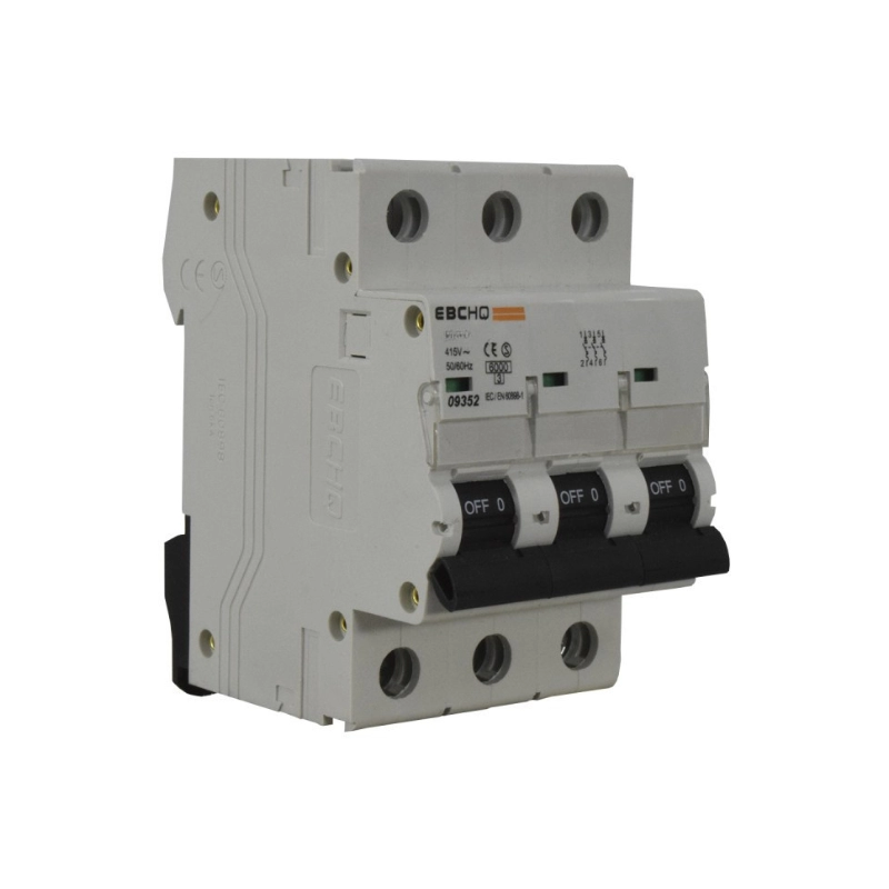 Breaker Ebc Riel 3X4A 400V 6KA C