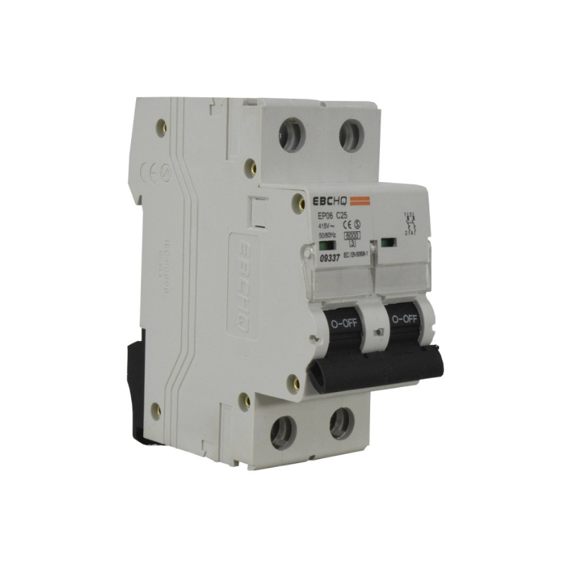 Breaker Ebc Riel 2X6A 400V 6KA C