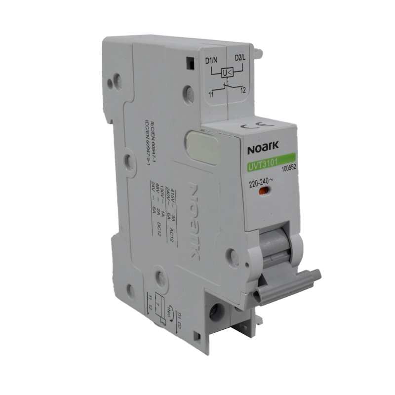 Bobina de Disparo por Bajo Voltaje 35% < Vs <70%Ue=220 Vac 50/60 Hz, con Contacto Nc Estándar Noark