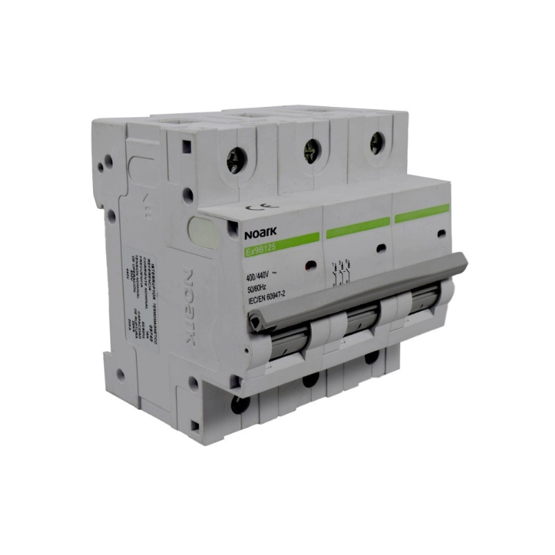 Breaker Noark Riel 3X63A Curva C, 240/400 Vac, ICU=25Ka, ICS=20Ka.