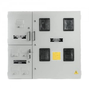 Caja para 4 Medidores Trifásicos o Monofásicos Horizontal