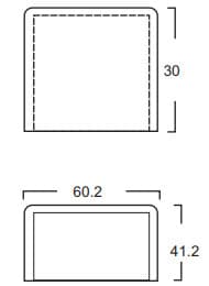 Tapa Final PVC 60x40 Acme