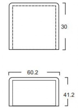 Tapa Final PVC 60x40 Acme