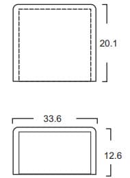 Tapa Final PVC 32x12 Acme
