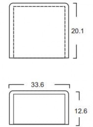 Tapa Final PVC 32x12 Acme