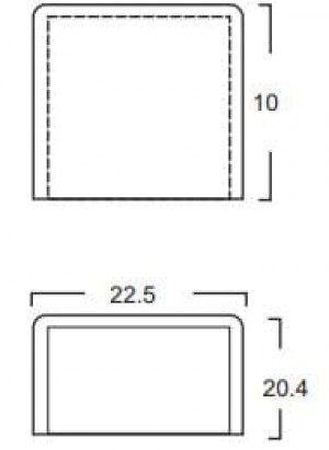 Tapa Final PVC 20x10 Acme