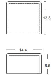 Tapa Final PVC 12X7 Acme