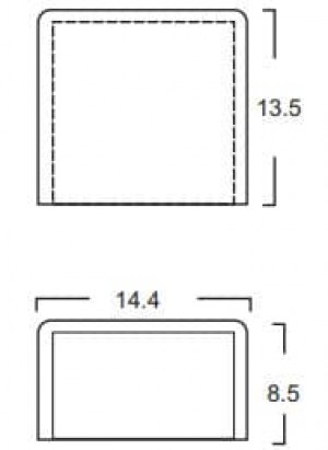 Tapa Final PVC 12X7 Acme