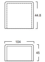 Tapa Final PVC 100X45