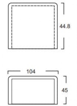 Tapa Final PVC 100X45