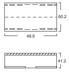 Unión Recta PVC 60x40 Acme