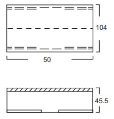 Unión Recta PVC 100x45 Acme