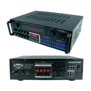 Amplificador de Potencia 1200W 2.1CH 2 Entradas de Audio