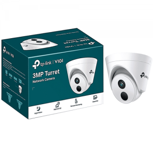 Tp-Link Camara Ip Tipo Turret de 3Mp Color / 0.1 Lux@F2.4, 0 Lux con Ir, 25Fps / 30Fps Poe / 12V Dc
