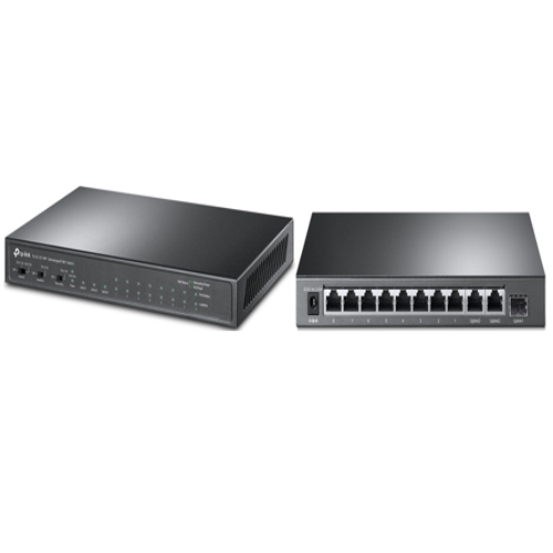 Tp-Link Switching & Routing Switches 8-Port 10/100Mbps Poe , 1 Sfp 124W , Potencia hasta 250 Metros