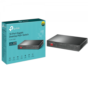 Tp-Link Sw Giga de 10 Puertos con 8 Poe+  250 M en Modo Extendido Pueto Combo Sfp O Rj45 No Administrable