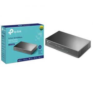 Tp-Link Switching & Routing Switches Poe 8 Puerto 10/100Mbps, 4 P Poe. 57 Watts