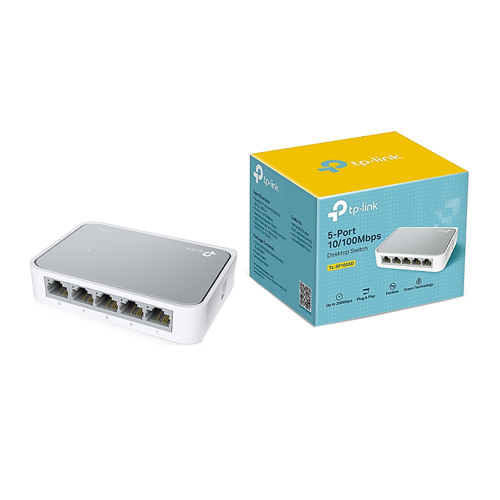Tp-Link Switch de Escritorio de 5 Puertos 10 /100M Rj45, Caja de Plastico