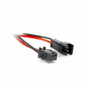 Conector con Cable Negro 2 Pin